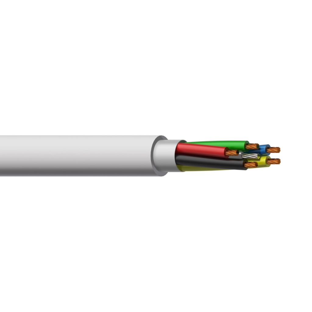 PROCAB-avit - LSS504W/1 - Loudspeaker cable - 5 x 0,4 mm² - 21 AWG - with steel tension cable - 100 meter, white