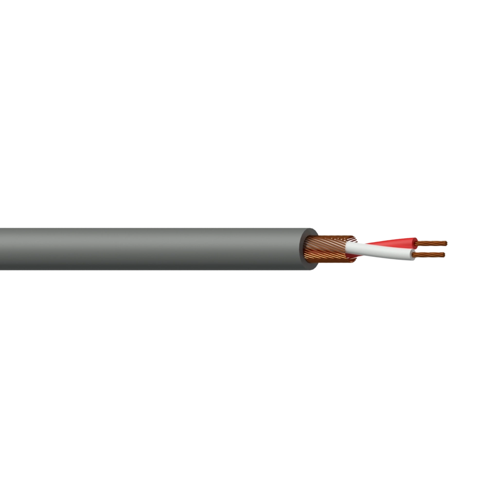 PROCAB-avit - MC105G/1 - Balanced microphone cable - flex 2 x 0.125 mm² -  26 AWG - 100 meter, grey