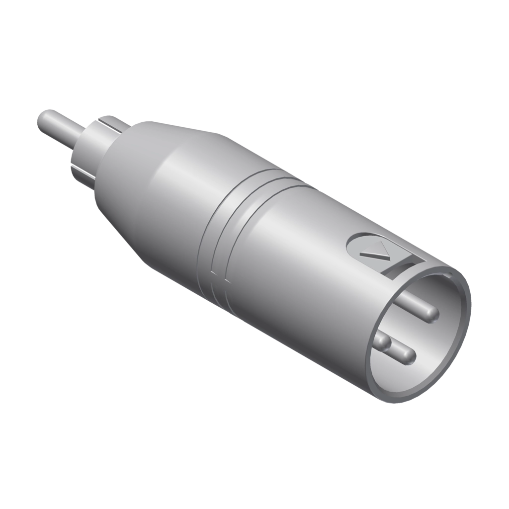 PROCAB-avit - VC135-P - Adapter - XLR male - RCA/Cinch male - Adapter 25 pcs box