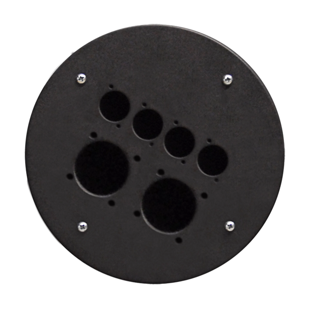 PROCAB-rental - CRP342 - 2 x schuko size + 4 x d-size hole center plate