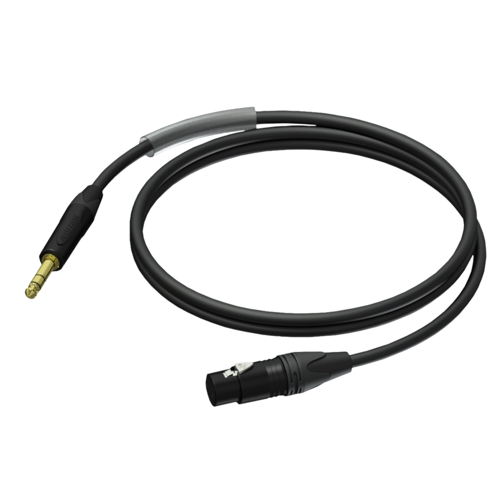 PROCAB-rental - PRA723/1.5 - XLR female - Jack male stereo - UltraFlex™ - 1.5 meter