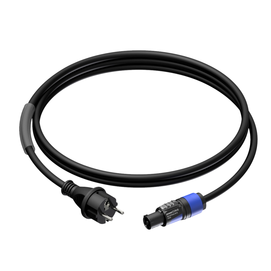 PROCAB-rental - PRP432/3 - Power cable - schuko male - powerCON power-in - 3 x 1.5 mm² - 3 meter