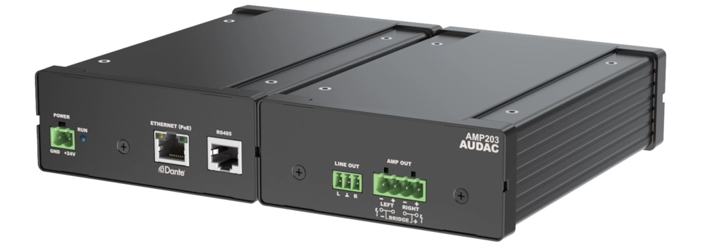 AUDAC - AMP203 - Dante™/AES67 mini stereo amplifier