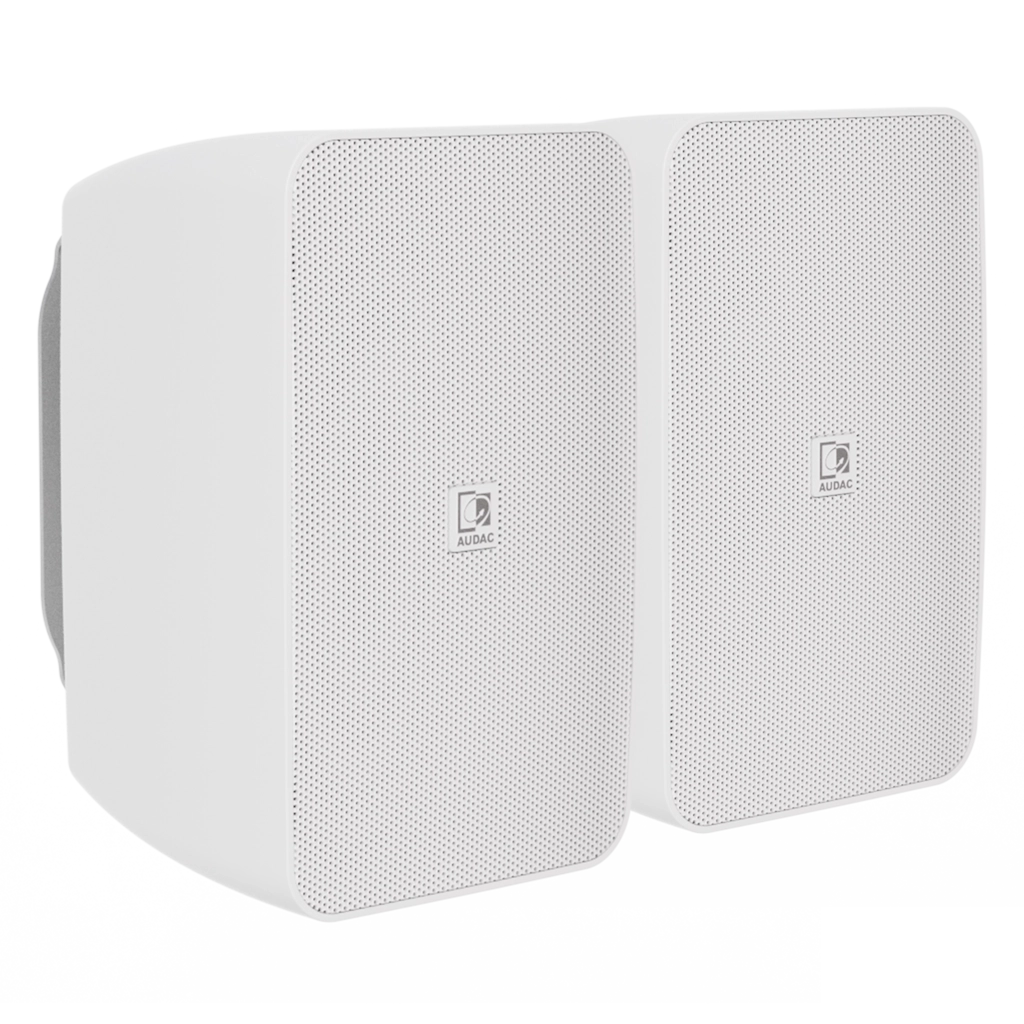 AUDAC - ARES5A/W - 2-Way Stereo active speaker system - 2 x 40W - White version