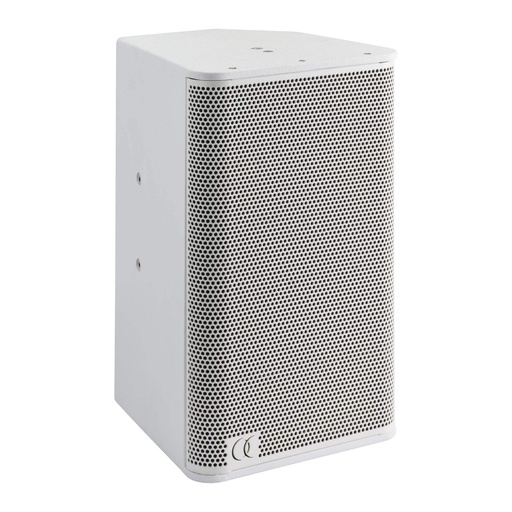 AUDIOPHONY - Sline108W - Passive loudspeaker for fixed installation - 8″+1″ - 150W RMS at 8Ω - Wood finish, white color