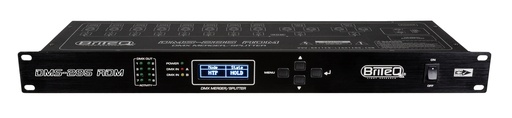 BRITEQ - DMS-285 RDM - DMX merger + splitter + Booster with RDM support, secures your DMX-installation with 100% electrical isolation between the 2 inputs and 8 outputs. Equipped with XLR-5pin.