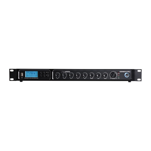 AUDIOPHONY PA - COMBO240Evo - Amplifier / Mixer 100V 240W with integrated media player: USB, FM tuner, Bluetooth and DAB+