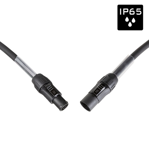 HILEC - PCT1M/F-5M - Flexible, rubber extension power cable 3G2.5 with 1 Seetronic SAC3MX input connector and 1 Seetronic SAC3FX output connector - L: 5m