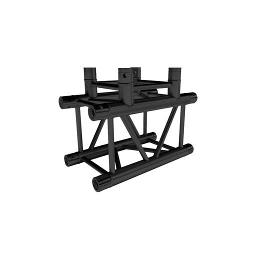 CONTESTAGE - QUATRO-A03 blk - Quatro aluminium corner 290 - heavy duty - 3 directions 90° - Connection kits included - Black