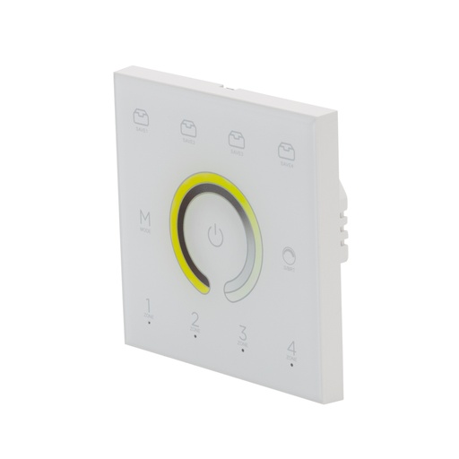 CONTEST - PILOTctl-4x2 W - DMX wall controller 2.4 GHz – 4 zones – White/CCT