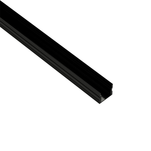 CONTEST - TAPEprofil-B-Black - Black aluminium recessed profile 15x17mm - Length 2m