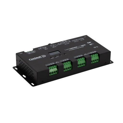CONTEST - TAPEDRIVER-12 MKII - 12-channel DMX driver PWM out RGB 12x5A