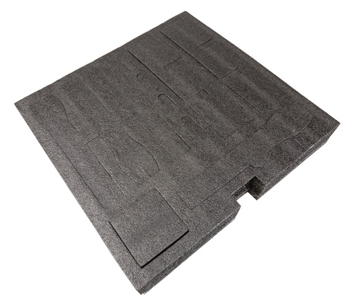 JV CASE - RACK DRAWER MIC-FOAM - Special foam insert for storing wireless micros and beltpacks in our “RACK DRAWER 2U”