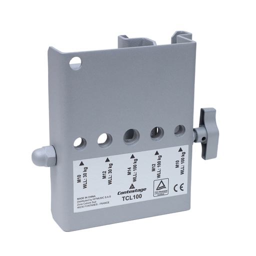 CONTESTAGE - TCL100 - Hanging bracket for marquee profile - SWL 100kg - Silver