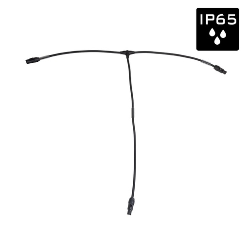 HILEC - PCT1M-2xPCT1F T-SPLIT - Flexible, rubber T-split power cable 3G2.5 (14 AWG) with 1 Seetronic SAC3MX input connectors to 2 SAC3FX output connectors
