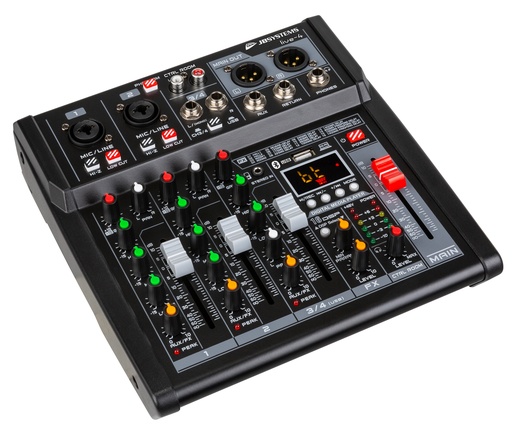 JB SYSTEMS - LIVE-4 - Versatile PA mixer in a handy compact format, 4 inputs / 3-channels