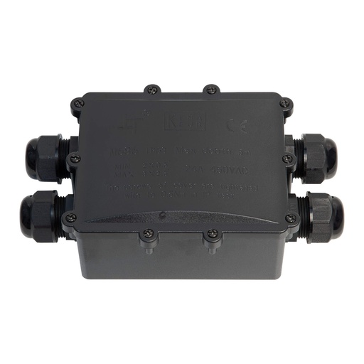 HILEC - IpBox-P4 - Waterproof connection box - IP68 - Large - 4-Way - for 4 to 14mm cable