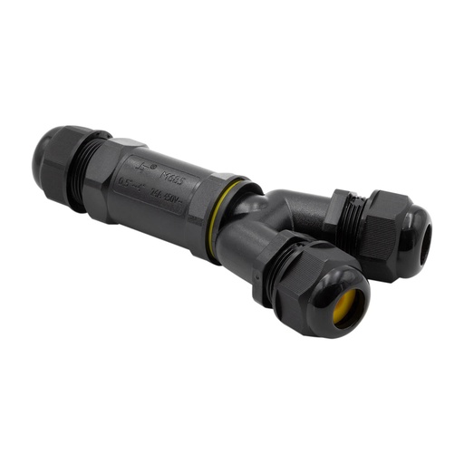 HILEC - IpY-L5S - Pack of 2 Y-connectors IP68 – Large – 5 pins screw-in - for 4 to 14mm cable
