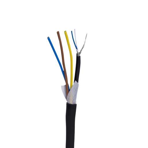 CONTEST - VC-REEL50HYB - Cable reel - DMX hybrid and power supply 3x 1.5 + 2x 0.34 PVC 10mm - Black - 50m