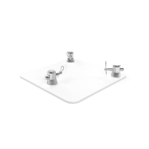 CONTESTAGE - EM29-B3 W - TRIO290 Baseplate with connectors - white
