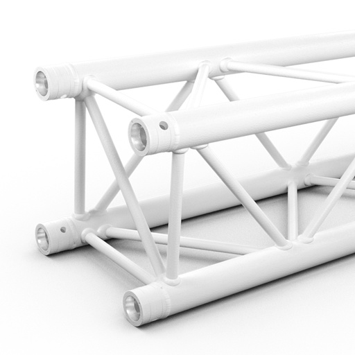 CONTESTAGE - QUA29-100 W - ALU TRUSS Quatro 290 – Length: 1m – White - Connection kit included