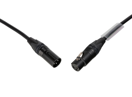 HILEC - AUD-3PMF-3M - EURO PRO-SERIES: Balanced Audio/Microphone cable with Neutrik NC3MXX-BAG and NC3FXX-BAG connectors, L=3m