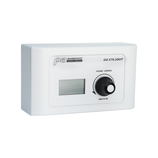 AUDIOPHONY PA - DZ-CTL2OUT - DZ-MATRIX input and output volume control box with two balanced analog outputs.  LCD screen to view levels and routing.