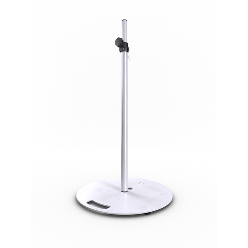 HILEC - Stick-RW - Speaker stand with heavy round base - White