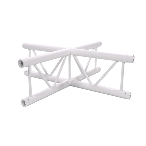 CONTESTAGE - AGDUO29-06 W - TRUSS DUO290 Corner joint white - 4 directions - 90° - upright - Connection kit included