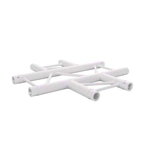 CONTESTAGE - AGDUO29-05 W - TRUSS DUO290 Corner joint white - 4 directions - 90° - flat - Connection kit included