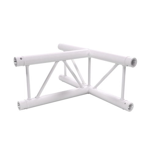 CONTESTAGE - AGDUO29-04 W - TRUSS DUO290 Corner joint white - 3 directions - 90° - upright - Connection kit included