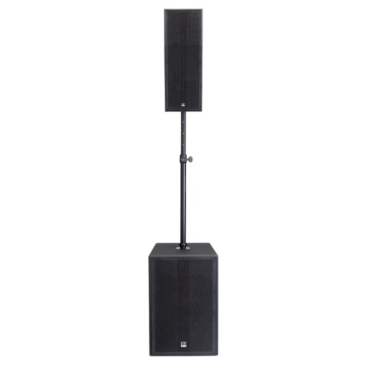 AUDIOPHONY - MOJOcurveXL - Active subwoofer 15" and CURVE ARRAY system with mixer, 1 Bluetooth® TWS input and DSP