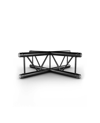 CONTESTAGE - AGDUO29-06 blk - TRUSS DUO290 Corner joint black - 4 directions - 90° - upright - Connection kit included
