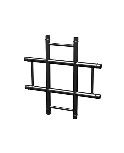 CONTESTAGE - AGDUO29-05 blk - TRUSS DUO290 Corner joint black - 4 directions - 90° - flat - Connection kit included