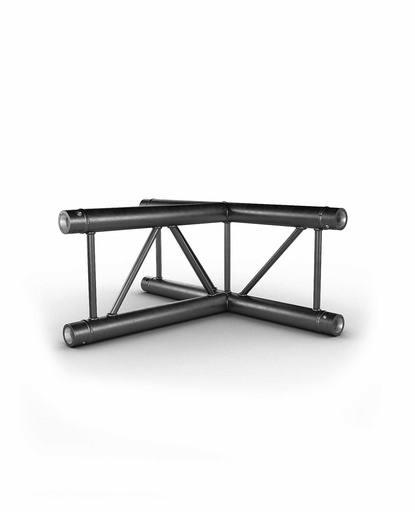 CONTESTAGE - AGDUO29-04 blk - TRUSS DUO290 Corner joint black - 3 directions - 90° - upright - Connection kit included