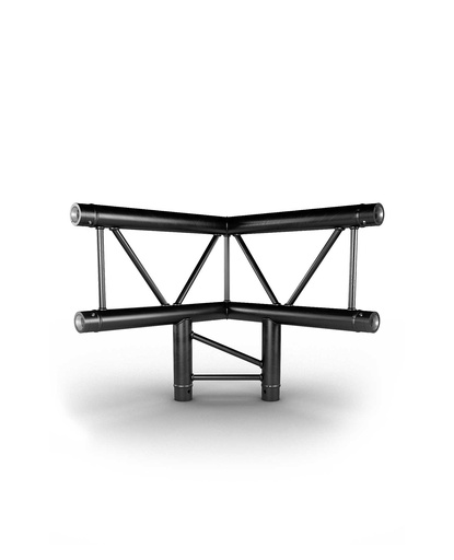 CONTESTAGE - AGDUO29-07 blk - TRUSS DUO290 Corner joint black - 3 directions - 90° - upright - Connection kit included