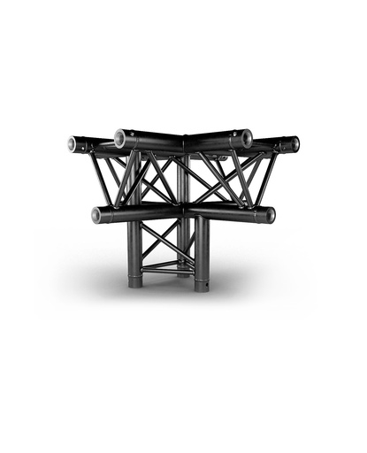 CONTESTAGE - AG29-053 blk - TRUSS TRIO 290 Cross - Black - 4 directions + base - Connection kits included