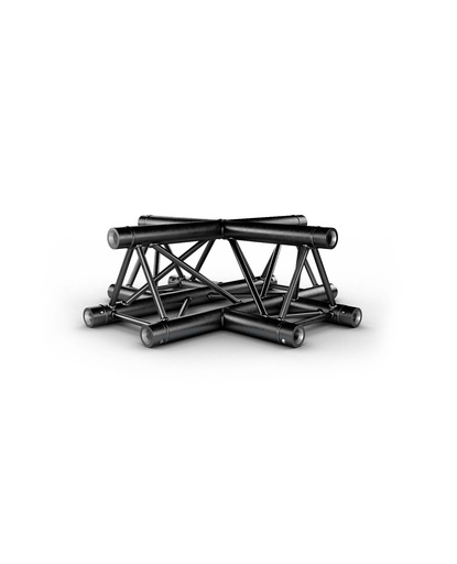 CONTESTAGE - AG29-041 blk - TRUSS TRIO 290 Cross - Black - 4 directions - Connection kits included