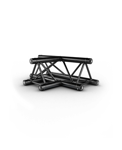 CONTESTAGE - AG29-036 blk - TRUSS TRIO 290 Horizontal tee - Black - 90° - 3 directions - Connection kits included