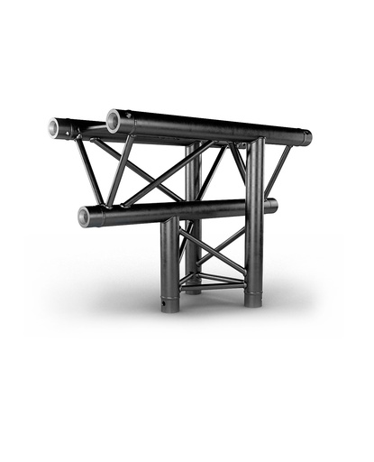 CONTESTAGE - AG29-035 blk - TRUSS TRIO 290 Vertical tee - Black - 3 directions - Top down - Connection kits included