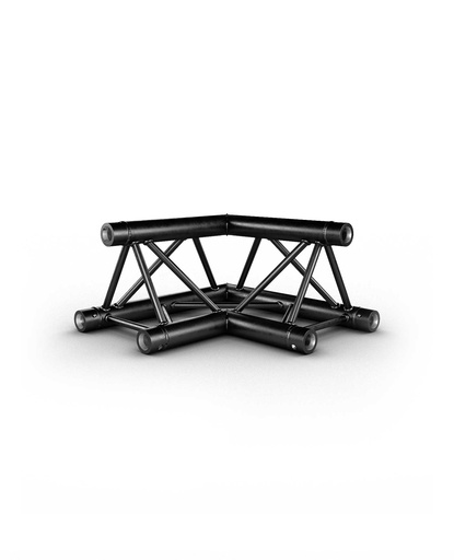 CONTESTAGE - AG29-021 blk - TRUSS TRIO 290 angle - Black - 90° - 2 directions - Connection kit included