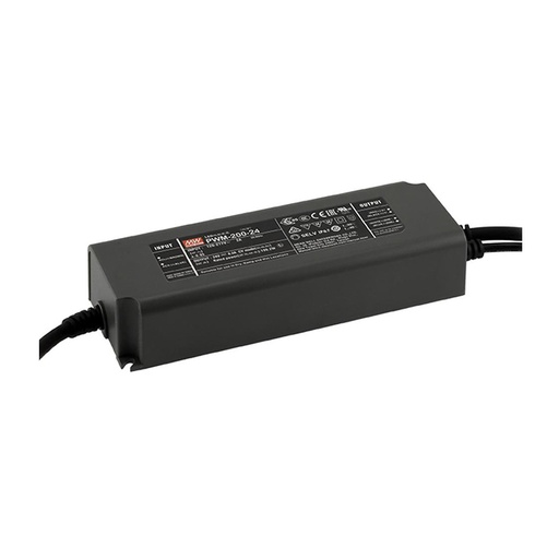 CONTEST - PWM-200-24 - MEAN WELL Power supply 24V DC  200W max. - built-in driver - IP67 – 1 output