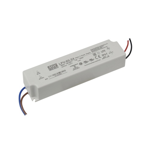 CONTEST - LPV-60-24 - MEAN WELL Power supply 24V DC 60W max. - IP67 – 1 output