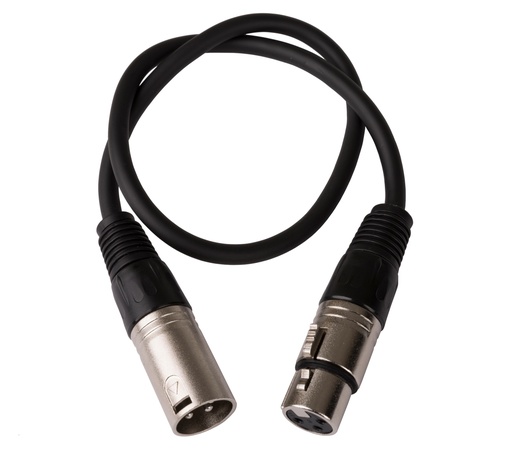 HILEC - XMF-1.50M - Assembled cable signal, 3pin XLR f + 3pin XLR m - 1.50m