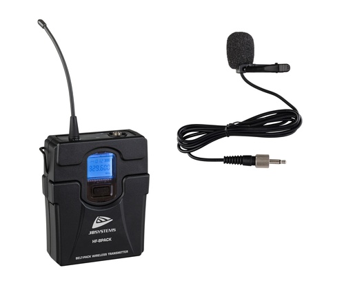 JB SYSTEMS - HF-BPACK - Belt-pack and lavalier microphone for use with the HF-TWIN RECEIVER