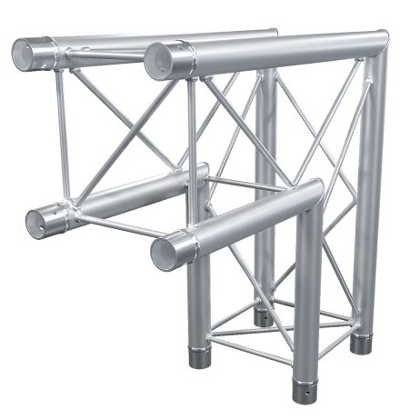 CONTESTAGE - DECO22Q-AG01 - Quatro angle 220mm - 2 directions - 90° - 50cm - <strong> Set of couplers included</strong>