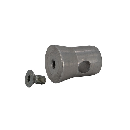 CONTESTAGE - 1/2 MANCH-M8 - Conical half-coupler with M8 screw for 50mm tubes
