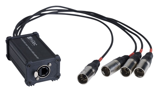 HILEC - BOXRJ4XM5 - RJ45 / XLR5M adapter box for audio or DMX signal