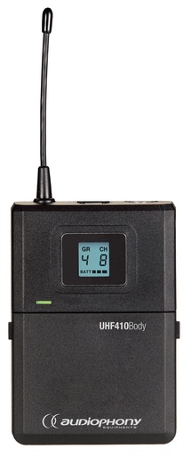 AUDIOPHONY - UHF410-Body-F5 - UHF body pack sender - 500MHz range