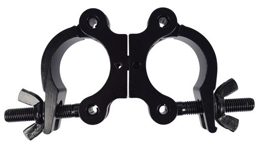 CONTESTAGE - SWIVEL CLAMP 302-V2 B - Double mounting clamp for 38~51mm tube MWL 300kg - Black
